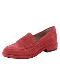 Heine, Damen Slipper im Penny-Loafer-Style, Cranberry