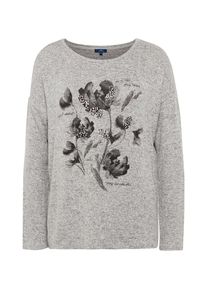 Tom Tailor, Damen Langarmshirt, Grau / Anthrazit