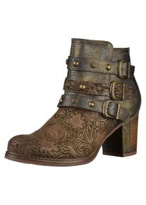 Mustang, Damen Stiefelette, Braun / Grün