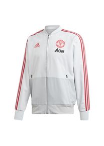 adidas Performance, Herren Sweatjacke 'Manchester United', Grau / Hellrot