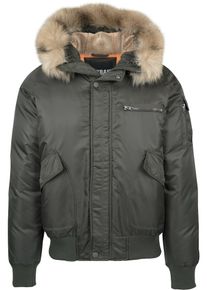 Urban Classics, Herren Bomberjacke 'Hooded Heavy', Khaki