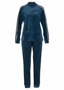 Lascana, Damen Lounge-Anzug, Blau / Wei&szlig;