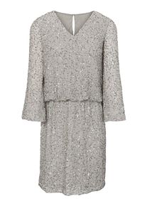 Heine, Damen Cocktailkleid, Silbergrau