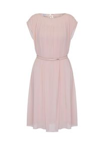 Apart, Damen Chiffonkleid mit U-Boot-Ausschnitt, Altrosa