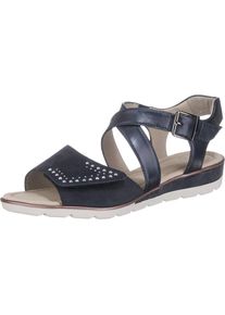 Ara, Damen Sandalen 'Alassio', Dunkelbeige / Nachtblau / Wei&szlig;