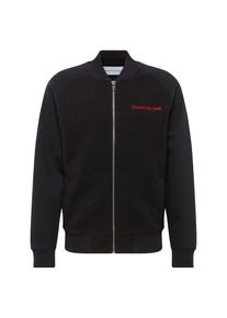 Calvin Klein Jeans, Herren Sweatjacke 'FLEECE BOMBER', Schwarz