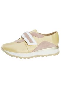 Heine, Damen Sneaker, Ecru / Pastellpink / Weiß