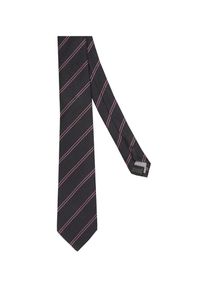 Jacques Britt, Herren Krawatte 'Custom Fit', Anthrazit / Beere / Rosa