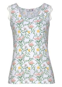 AJC, Damen Tanktop, Gelb / Grün / Altrosa / Weiß