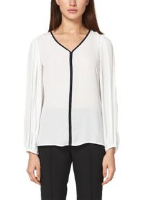 s.Oliver BLACK LABEL, Damen Bluse, Schwarz / Weiß