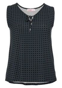 sheego Class, Damen Trägertop, Petrol / Schwarz