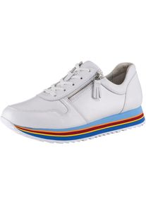 Gabor, Damen Sneakers, Mischfarben / Wei&szlig;