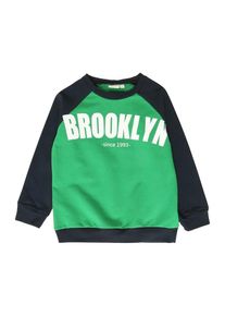 name it, Sweatshirt 'Bammo', Dunkelblau / Gr&uuml;n / Wei&szlig;