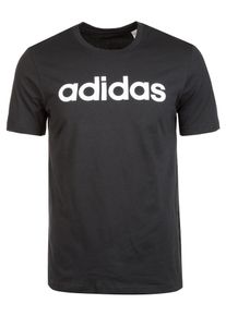 adidas Performance, Herren Trainingsshirt 'Essentials Linear Logo', Schwarz / Wei&szlig;