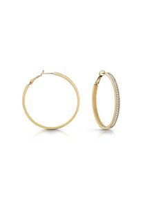 Guess, Damen Ohrringe 'All Around', Gold / Transparent