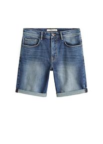 Mango Man, Herren Bermudas 'Rock4', Blue Denim