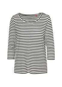s.Oliver RED LABEL, Damen Shirt, Creme / Schwarz