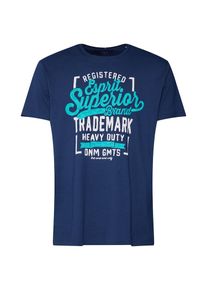 Esprit, Herren Shirt, Navy / Türkis