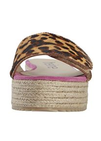 Heine, Damen Pantolette mit Klettverschluss zur Weitenregulierung, Pink