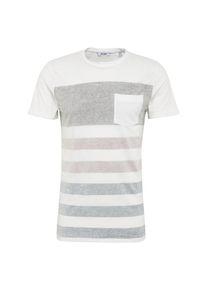 Only & Sons Only & Sons, Herren T-Shirt 'NEW TUE SS FITTED TEE', Hellgrau / Mischfarben / Weiß