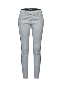 PLEASE, Damen Jeans, Silbergrau