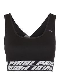 Puma, Damen Sport-BH 'DeLite', Schwarz / Weißmeliert
