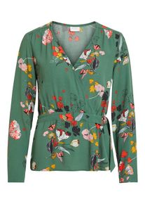 Vila, Damen Bluse, Gelb / Grün / Rot