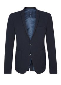 s.Oliver BLACK LABEL, Herren Cosimo Flex Slim: Struktur-Sakko, Nachtblau