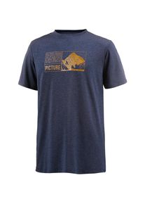 PICTURE Organic Clothing, Herren T-Shirt 'KASE O', Dunkelblau / Hellorange