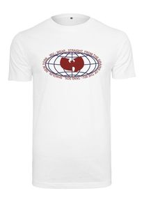 Mister Tee, Herren Tee 'Wu-Wear Globe Logo', Rot / Wei&szlig;