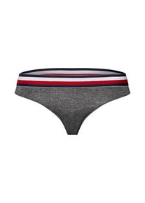 Tommy Hilfiger Underwear, Damen Wäsche 'Thong', Navy / Graumeliert / Feuerrot / Weiß