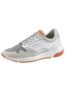 Pepe Jeans, Damen Sneaker 'Foster Maya', Grau / Silber / Wei&szlig;