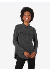 Véro Moda VERO MODA, Damen Jeanshemd, Grey Denim