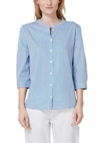 s.Oliver RED LABEL, Damen Bluse, Hellblau / Weiß