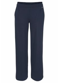 Lascana, Damen Pyjamahose, Blau
