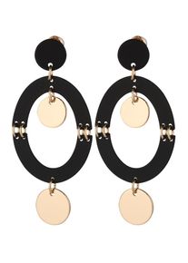 ABOUT YOU, Damen Ohrringe 'Felicia', Gold / Schwarz