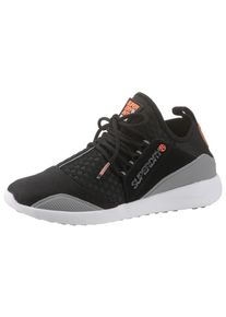 Superdry, Herren Sneaker 'Superlite Runner', Grau / Schwarz