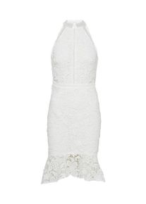 Lipsy, Damen Kleid 'WS FLRL HI NK BDY DR', Weiß