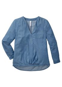 sheego Casual, Damen Tunika, Blau
