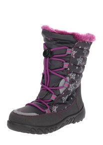 Richter, Mädchen Winterstiefel, Hellgrau / Dunkelgrau / Pink