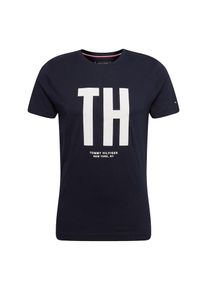 Tommy Hilfiger, Herren Shirt 'BIG TH TEE', Schwarz / Wei&szlig;