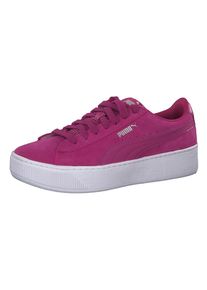 Puma, Damen Sneaker 'Vikky Platform', Magenta / Wei&szlig;