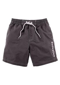 Chiemsee, Herren Badeshorts, Mokka / Wei&szlig;
