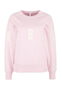 Q/S Designed By, Damen Sweatshirt, Pastellpink / Weiß