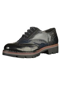 Bugatti, Damen Halbschuhe, Dunkelblau / Dunkelgrau / Schwarz