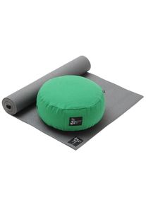 YOGISTAR.COM, Herren Yoga-set Starter Edition - Meditation, Grau / Gr&uuml;n