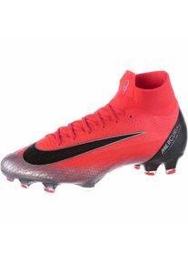 Nike, Herren Fu&szlig;ballschuhe 'MERCURIAL 6 ELITE CR7 FG', Rot / Silber