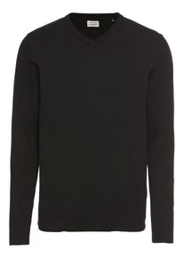 Jack & Jones JACK & JONES, Herren Pullover 'JJEBASIC KNIT V-NECK', Schwarz