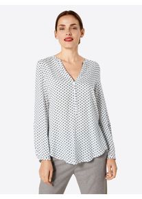 Esprit, Damen Bluse, Navy / Hellblau / Gelb / Offwhite