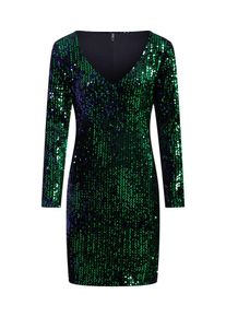 Only, Damen Kleid, Blau / Dunkelgrün / Schwarz